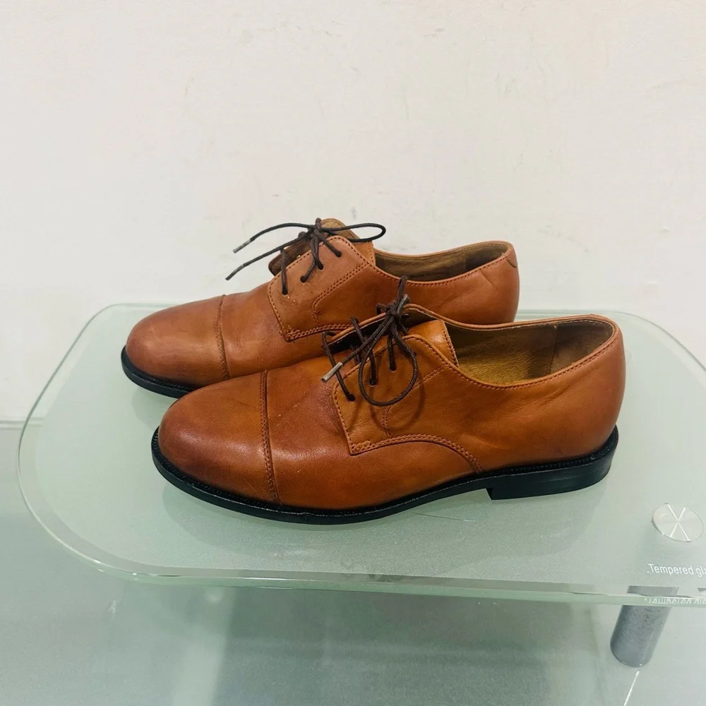 Brooks Brothers Men’s Leather Dress Shoes‎ Youth Size US 4D (EU 36.5) – Brown